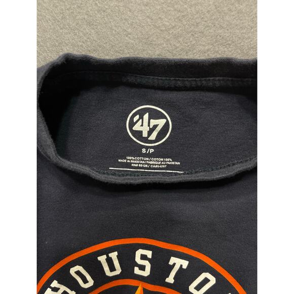 47 Houston Astros t-shirt with logo on navy cotton sz S/P vintage casual - Picture 2 of 3